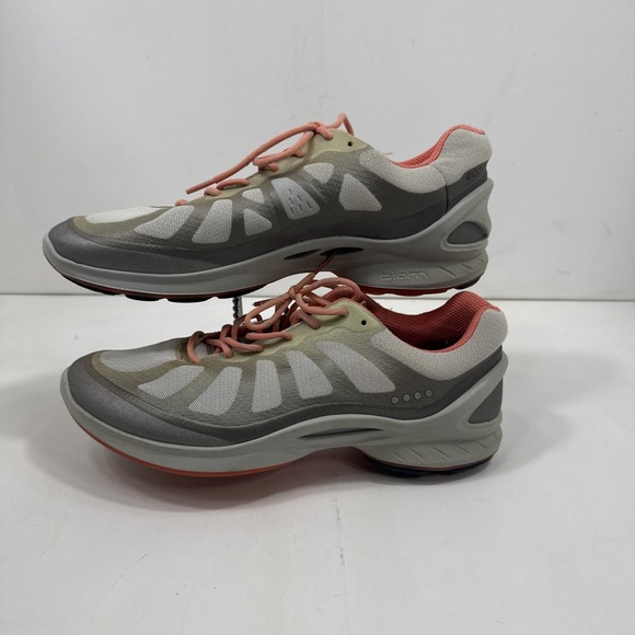 Ecco Shoes - ECCO Women's‎ Biom Gray Green Peach Reflective Shoes Sz 7-7 1/2 EU 38